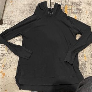 Mono B Women's Black Hoodie Sweatshirt